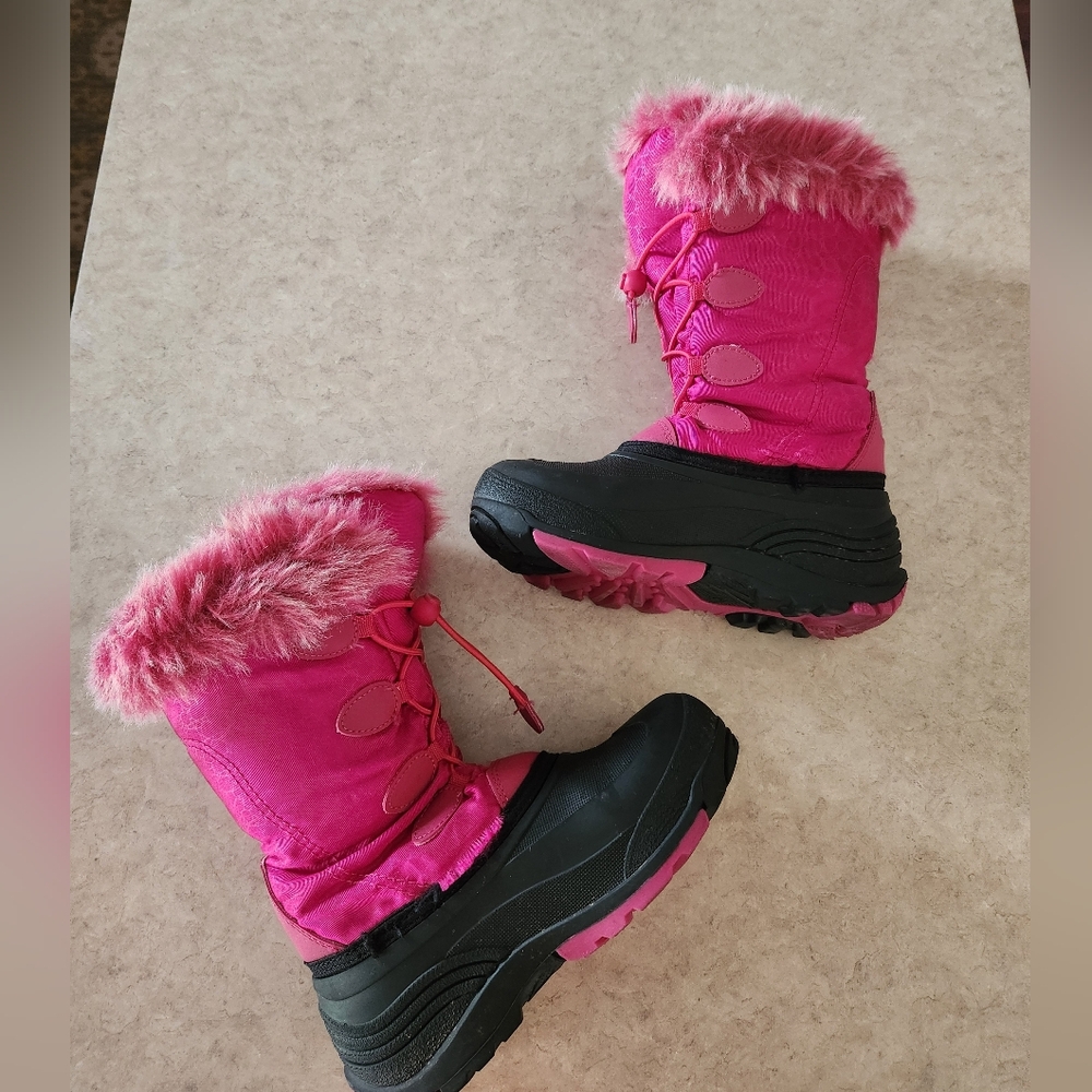 Girls Faux Fur Snow Boots- Kamik - Picture 2 of 8